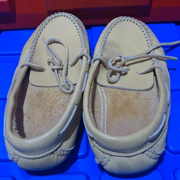 VINTAGE CHEROKEE LEATHER FLAT HOUSE SHOES SIZE 10 - Picture 4 of 8